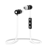 CableWholesale Bluetooth Wireless Sports Earbuds w/in-line Microphone, Control Buttons, White